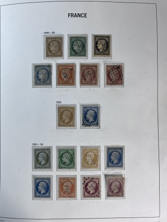 1849-1969 Collection de timbres de France en 2 albums