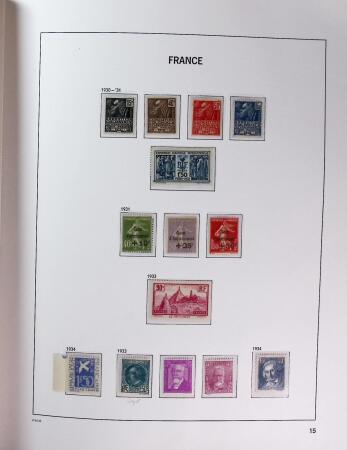 1849-1969 Collection de timbres de France en 2 albums