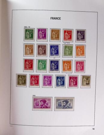 1849-1969 Collection de timbres de France en 2 albums