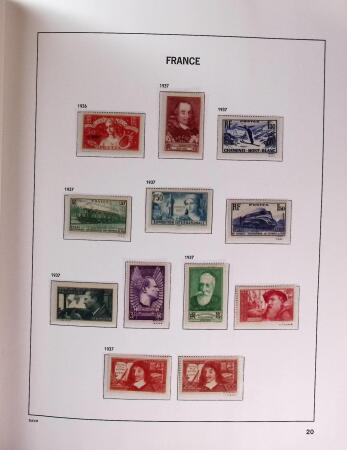 1849-1969 Collection de timbres de France en 2 albums