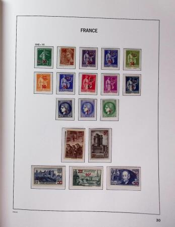 1849-1969 Collection de timbres de France en 2 albums