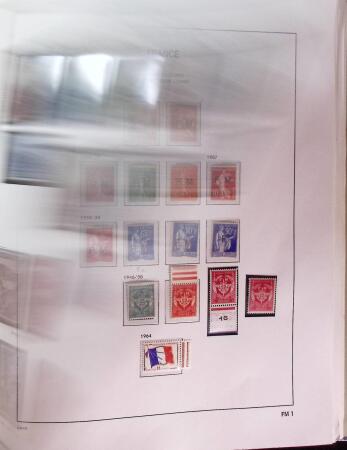 1849-1969 Collection de timbres de France en 2 albums