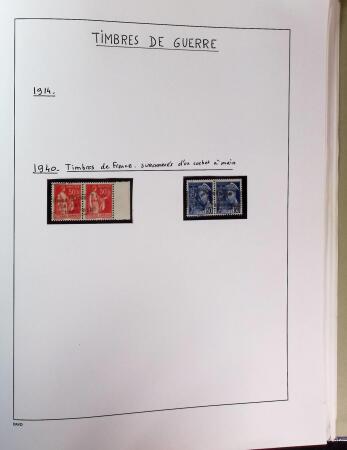1849-1969 Collection de timbres de France en 2 albums