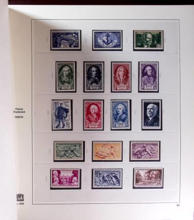 1938-98 Collection de timbres neufs de France en