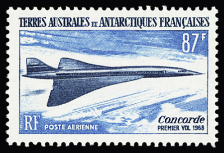 TAAF Poste aérienne n°19A 87f Concorde non émis,