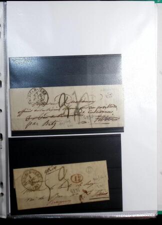 1764-1900 Lot de lettres classiques, dont un 20c bleu