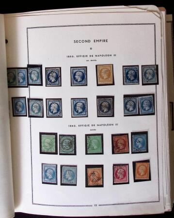 1849-1966 Collection en 1 album commençant par des oblitérés comme 41B signé