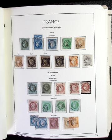1849-1966 Collection en 1 album commençant par des oblitérés comme 41B signé