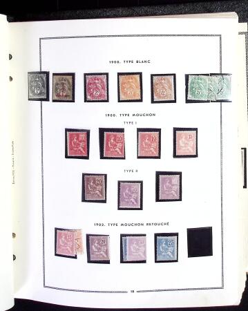 1849-1966 Collection en 1 album commençant par des oblitérés comme 41B signé