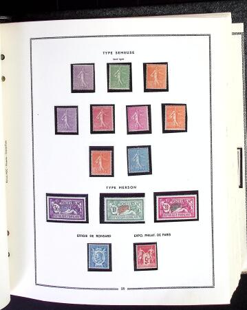 1849-1966 Collection en 1 album commençant par des oblitérés comme 41B signé