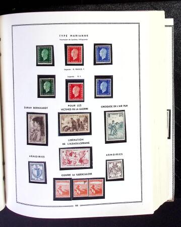 1849-1966 Collection en 1 album commençant par des oblitérés comme 41B signé