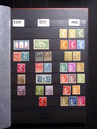 1930-2011 Collection incomplète de timbres neufs de