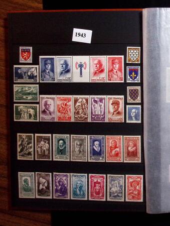 1930-2011 Collection incomplète de timbres neufs de
