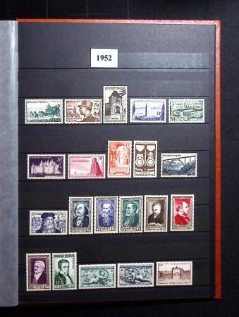 1930-2011 Collection incomplète de timbres neufs de