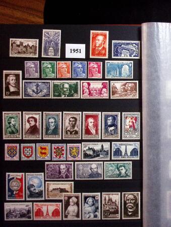 1930-2011 Collection incomplète de timbres neufs de