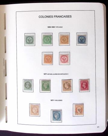 1859-2007 Collection des colonies générales complète