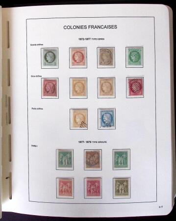 1859-2007 Collection des colonies générales complète