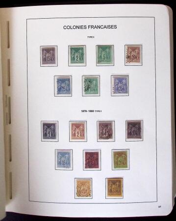 1859-2007 Collection des colonies générales complète