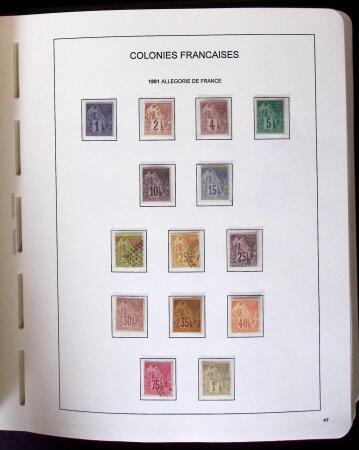1859-2007 Collection des colonies générales complète