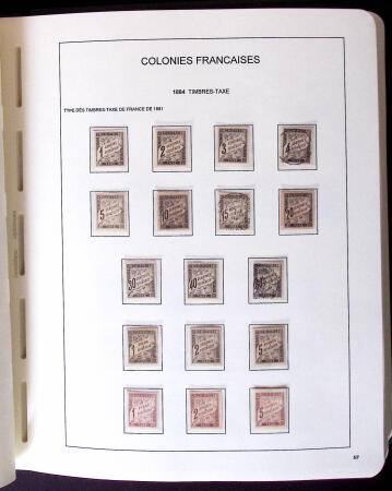 1859-2007 Collection des colonies générales complète