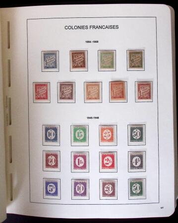 1859-2007 Collection des colonies générales complète