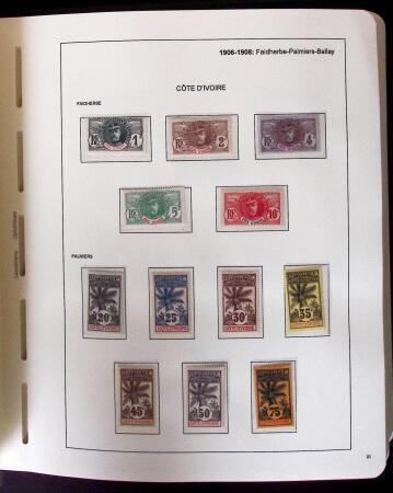 1859-2007 Collection des colonies générales complète