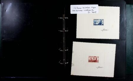 1940-1985 Ensemble de 39 épreuves d'artistes souvent