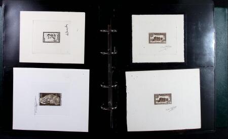 1940-1985 Ensemble de 39 épreuves d'artistes souvent