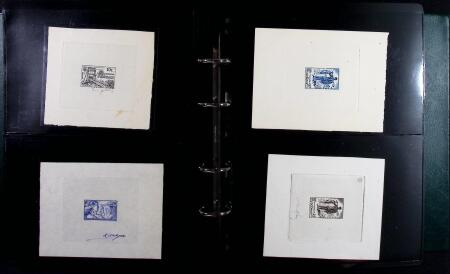 1940-1985 Ensemble de 39 épreuves d'artistes souvent