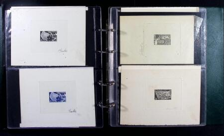 1940-1985 Ensemble de 39 épreuves d'artistes souvent