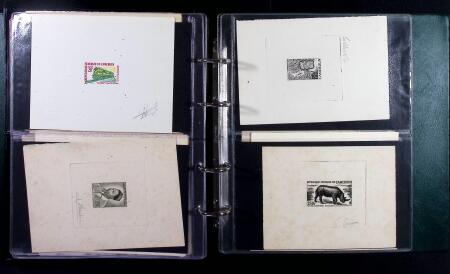1940-1985 Ensemble de 39 épreuves d'artistes souvent