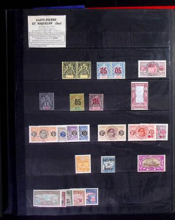 1912-2019 Collection de timbres neufs de SPM, surtout