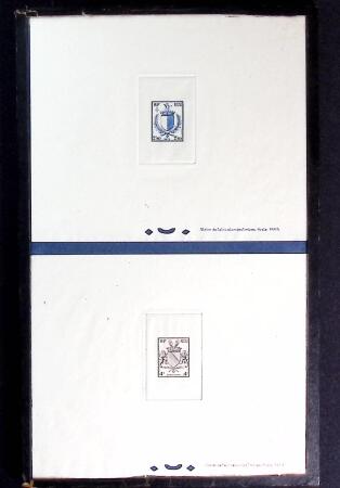 Lot de 37 épreuves de luxe sur les blasons de France,