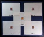Lot de 37 épreuves de luxe sur les blasons de France,
