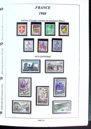 1960-2005 Collection en 4 classeurs neufs, montée sur