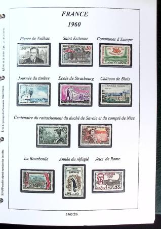 1960-2005 Collection en 4 classeurs neufs, montée sur