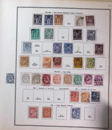 1855-1995, Lot with two collections of France up to the 1970s, plus