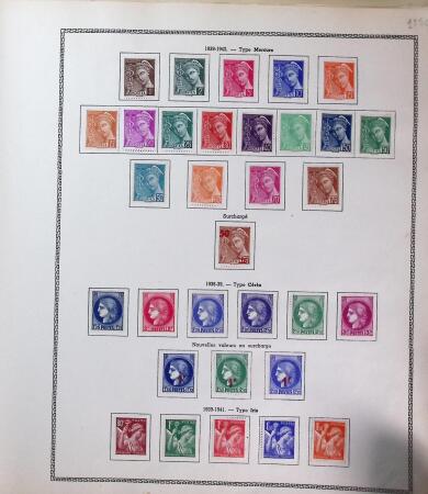 1855-1995, Lot with two collections of France up to the 1970s, plus