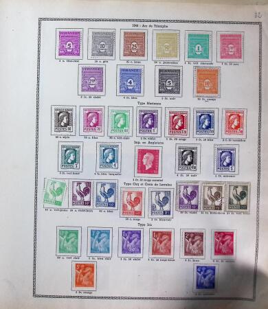 1855-1995, Lot with two collections of France up to the 1970s, plus