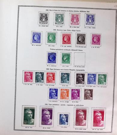 1855-1995, Lot with two collections of France up to the 1970s, plus
