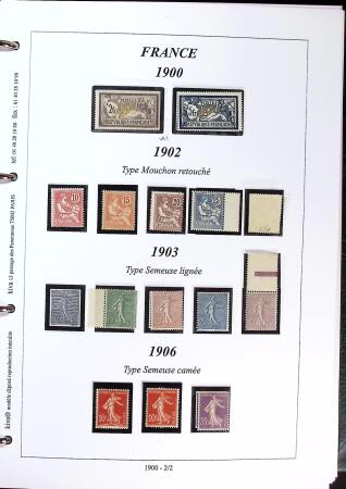 1900-1959 Collection en 2 classeurs, avec de bonnes valeur