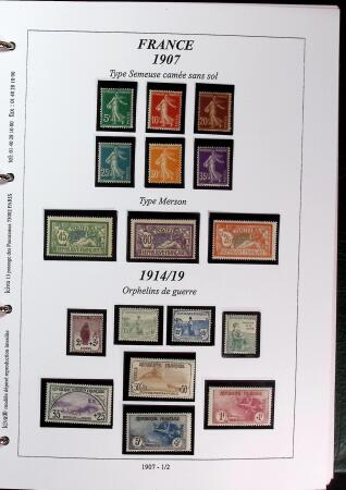1900-1959 Collection en 2 classeurs, avec de bonnes valeur