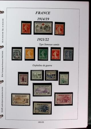 1900-1959 Collection en 2 classeurs, avec de bonnes valeur