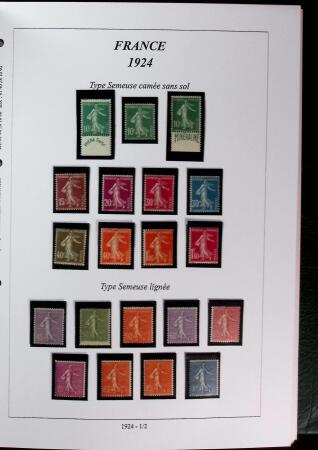 1900-1959 Collection en 2 classeurs, avec de bonnes valeur