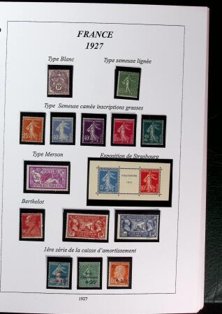 1900-1959 Collection en 2 classeurs, avec de bonnes valeur