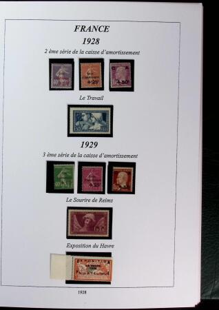 1900-1959 Collection en 2 classeurs, avec de bonnes valeur