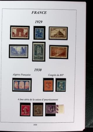 1900-1959 Collection en 2 classeurs, avec de bonnes valeur