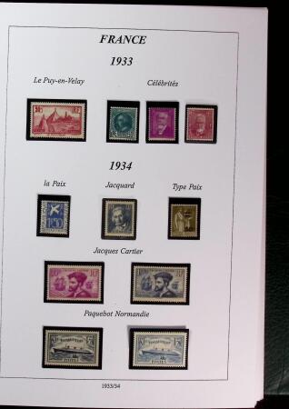 1900-1959 Collection en 2 classeurs, avec de bonnes valeur
