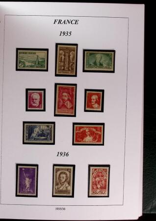 1900-1959 Collection en 2 classeurs, avec de bonnes valeur