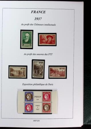 1900-1959 Collection en 2 classeurs, avec de bonnes valeur